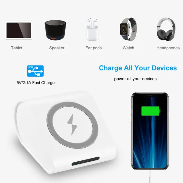Qi Wireless Charger Power Bank Portable Battery Charger